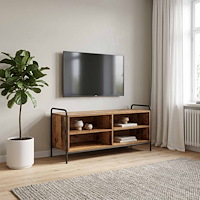 vidaXL TV-skåp 140 x 39,5 x 50 cm Gammalt trä Konstruerat trä