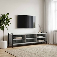 vidaXL TV-skåp 140 x 39,5 x 50 cm Grå Sonoma Konstruerat trä