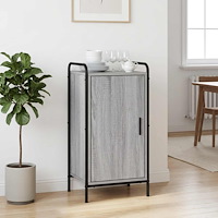 vidaXL Sideboard Grå Sonoma 97 x 33 x 81 cm Konstruerat trä