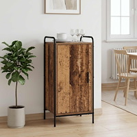 vidaXL Sideboard Gammalt trä 97 x 33 x 81 cm Konstruerat trä