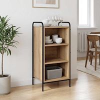 vidaXL Sideboard Artisan-ek 97 x 33 x 81 cm Konstruerat trä