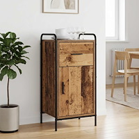 vidaXL Sideboard Gammalt trä 97 x 33 x 81 cm Konstruerat trä