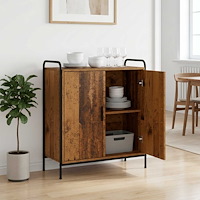 vidaXL Sideboard Gammalt trä 97 x 33 x 81 cm Konstruerat trä