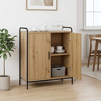 vidaXL Sideboard Artisan-ek 97 x 33 x 81 cm Konstruerat trä