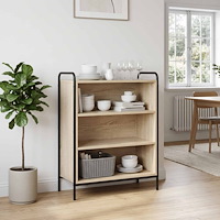 vidaXL Sideboard Sonoma-ek 97 x 33 x 81 cm Konstruerat trä