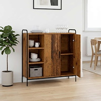 vidaXL Sideboard Gammalt trä 97 x 33 x 81 cm Konstruerat trä