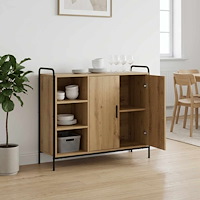 vidaXL Sideboard Artisan-ek 97 x 33 x 81 cm Konstruerat trä