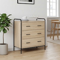 vidaXL Lådans skåp Sonoma-ek 70 x 39,5 x 71 cm Konstruerat trä