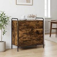 vidaXL Lådans skåp Rökt ek 70 x 39,5 x 71 cm Konstruerat trä