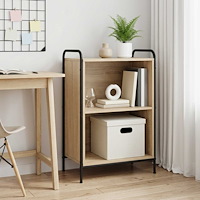 vidaXL Bokskåp 55,5 x 33 x 174 cm Konstruerat trä Sonoma-ek