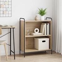 vidaXL Bokskåp 80 x 33 x 80 cm Konstruerat trä Sonoma-ek