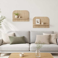 vidaXL Vägg hylla 2 st Sonoma-ek 60 x 13.5 x 37.5 cm Konstruerat trä