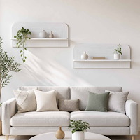 vidaXL Vägg hylla 2 st Vit 102 x 13.5 x 37.5 cm Konstruerat trä