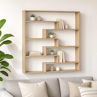 vidaXL Vägg hylla Sonoma-ek 103 x 17 x 102 cm Konstruerat trä