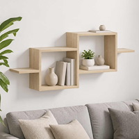 vidaXL Vägg hylla Sonoma-ek 95 x 17 x 37 cm Konstruerat trä