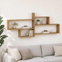 vidaXL Vägg hylla Artisan-ek 168,5 x 17 x 68 cm Konstruerat trä