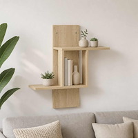 vidaXL Vägg hylla Sonoma-ek 59 x 17 x 63 cm Konstruerat trä