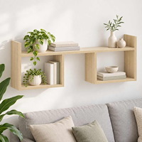 vidaXL Vägghylla Sonoma-ek 90 x 17 x 32 cm Konstruerat trä