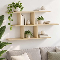 vidaXL Vägghylla Sonoma-ek 100 x 17 x 45,5 cm Konstruerat trä