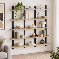 vidaXL Vägghylla Sonoma-ek 102 x 13,5 x 102 cm Konstruerat trä
