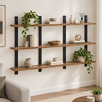 vidaXL Vägg hylla Gammalt trä 102 x 13.5 x 58 cm Konstruerat trä