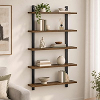 vidaXL Vägg hylla Rökt ek 60,5 x 13,5 x 102,5 cm Konstruerat trä
