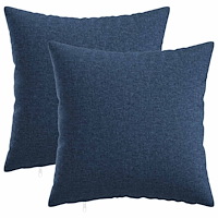 vidaXL Kuddöverdrag 2 st HEERLEN Blå 30 x 30 cm Tyg
