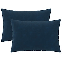 vidaXL Kuddöverdrag 2 st HEERLEN Blå 30 x 50 cm Mikrofiber Fleece