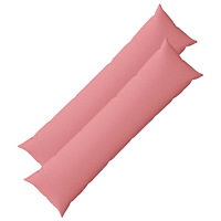 vidaXL Kuddöverdrag 2 st HEERLEN Rosa 40 x 145 cm Tyg
