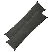 vidaXL Kuddöverdrag 2 st HEERLEN Antracit 40 x 145 cm