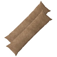 vidaXL Kuddöverdrag 2 st HEERLEN Taupe 40 x 145 cm Mikrofiber Fleece