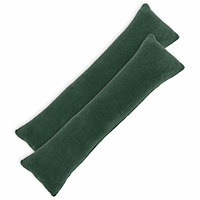 vidaXL Kuddöverdrag 2 st HEERLEN Mörkgrön 40 x 145 cm Bouclé