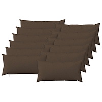 vidaXL Kuddöverdrag 12 st HEERLEN Taupe 40 x 80 cm Tyg