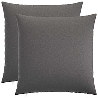 vidaXL Kuddöverdrag 2 st HEERLEN Ljusgrå 60 x 60 cm Tyg