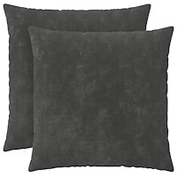 vidaXL Kuddöverdrag 2 st HEERLEN Antracit 60 x 60 cm