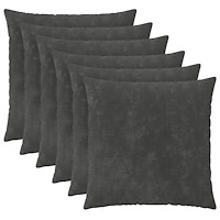 vidaXL Kuddöverdrag 6 st HEERLEN Antracit 65 x 65 cm