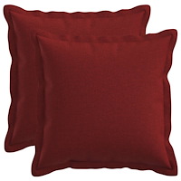 vidaXL Kuddöverdrag 2 st HOUTEN Vinröd 30 x 30 cm Faux Linne