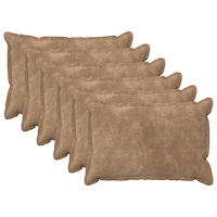 vidaXL Kuddöverdrag 6 st HOUTEN Taupe 30 x 50 cm Mikrofiber Fleece