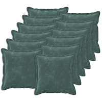 vidaXL Kuddöverdrag 12 st HOUTEN HavBlå 40 x 40 cm Mikrofiber Fleece