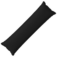 vidaXL Kuddöverdrag HOUTEN Svart 40 x 145 cm Faux Linne