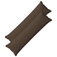vidaXL Kuddöverdrag 2 st HOUTEN Taupe 40 x 145 cm Faux Linne
