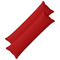 vidaXL Kuddöverdrag 2 st HOUTEN Röd 40 x 145 cm Faux Linne