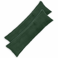 vidaXL Kuddöverdrag 2 st HOUTEN Mörkgrön 40 x 145 cm Bouclé