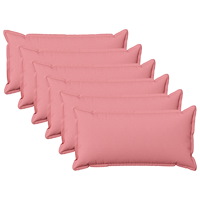 vidaXL Kuddöverdrag 6 st HOUTEN Rosa 40 x 70 cm Faux Linne