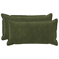 vidaXL Kuddöverdrag 2 st HOUTEN Grön 40 x 70 cm Mikrofiber Fleece