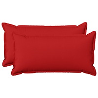 vidaXL Kuddöverdrag 2 st HOUTEN Röd 40 x 80 cm Faux Linne