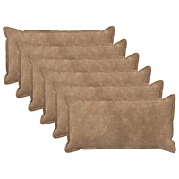 vidaXL Kuddöverdrag 6 st HOUTEN Taupe 40 x 80 cm Mikrofiber Fleece