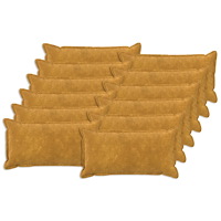 vidaXL Kuddöverdrag 12 st HOUTEN Gul 40 x 80 cm Mikrofiber Fleece