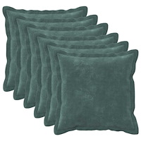 vidaXL Kuddöverdrag 6 st HOUTEN HavBlå 45 x 45 cm Mikrofiber Fleece