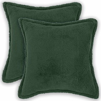 vidaXL Kuddöverdrag 2 st HOUTEN Mörkgrön 45 x 45 cm Bouclé